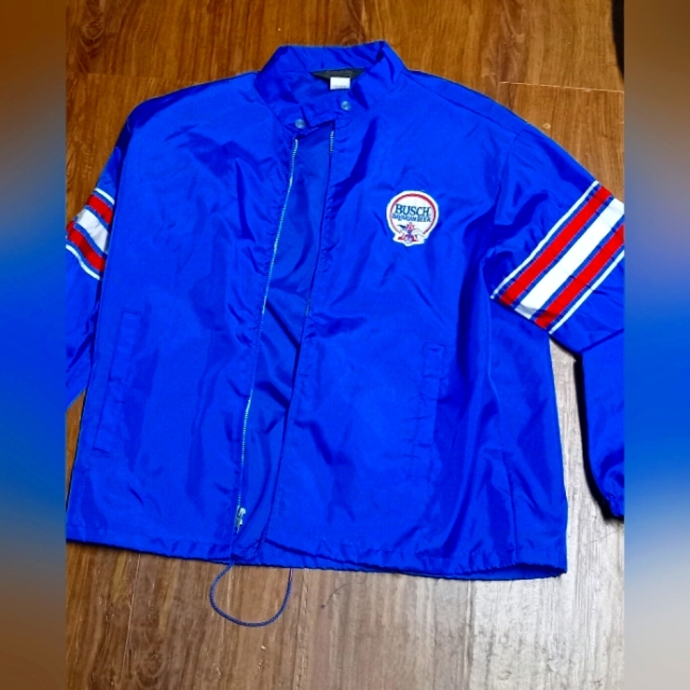 1980s Busch Bavarian Beer Windbreaker Zip-up Jacket